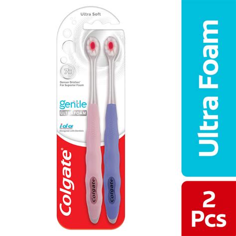 Colgate Gentle UltraFoam Ultra Soft Bristles Toothbrush Soft Bristles for Superior Clean: Buy ...