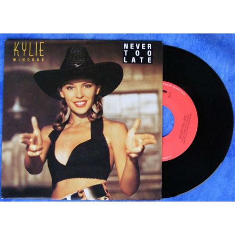 KYLIE MINOGUE never too late / kylie's smiley mix ( medley best songs from kylie), 7INCH (SP ...