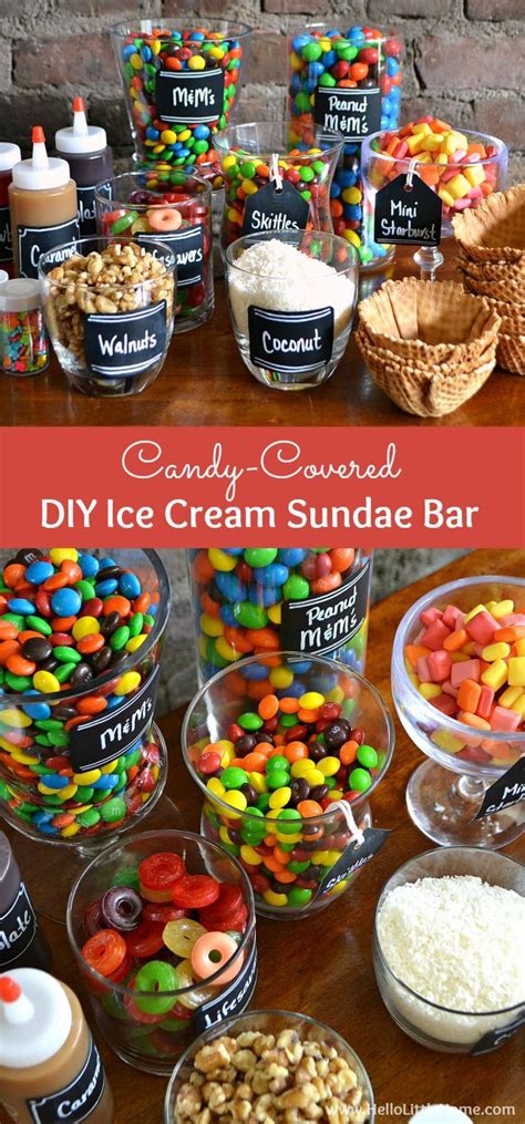 How to Set Up a DIY Ice Cream Sundae Bar | Ice cream sundae bar, Sundae ...