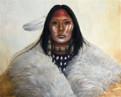 Woman of the White Buffalo, Native American ,western Art South West ...