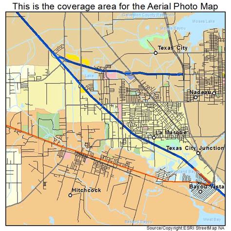 Aerial Photography Map of La Marque, TX Texas