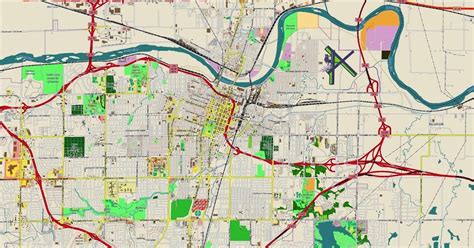 Topeka, Kansas Map