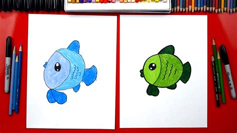 How To Draw A Cartoon Fish - Art For Kids Hub