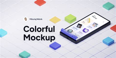 Colorful 3D App Mockup | Figma