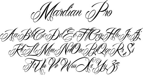 Mardian Pro Font by Måns Grebäck : Font Bros | Tattoo fonts cursive ...