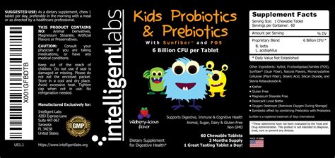 The Best Kids' Probiotics with Prebiotics - Intelligent Labs