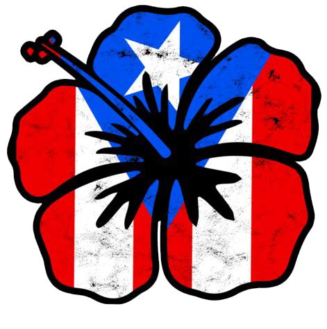 Puerto Rico Flag Amapola Flower | Stickers