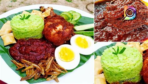 Resepi Nasi Lemak Pandan Yang Sedap Dan Menyelerakan. Rahsia Sambal ...