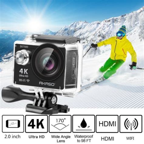 AKASO EK7000 4K Action Camera WIFI Ultra HD Waterproof Sports DV ...