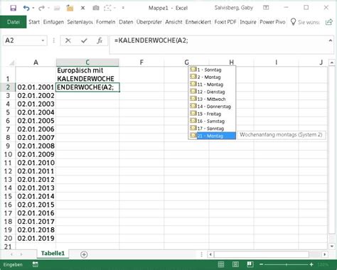 Excel: Kalenderwoche wird falsch berechnet - pctipp.ch