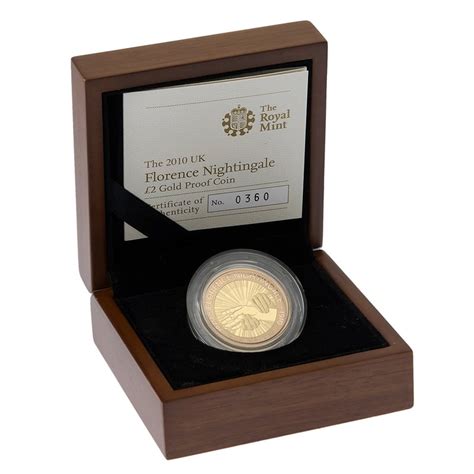 2010 Two Pound Proof Gold Coin: Florence Nightingale - $1,888