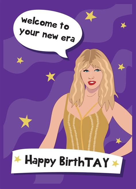 Happy Birth-Tay - Taylor Swift Birthday Card | Scribbler