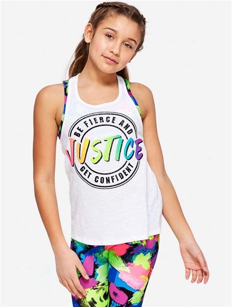 Justice colorful rainbow shirt by: Mackenzie Ziegler Justice Line ...