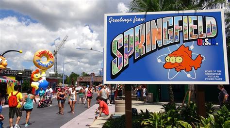 The Simpsons New Springfield Area Complete Tour - Universal Studios Florida - Orlando, Florida ...