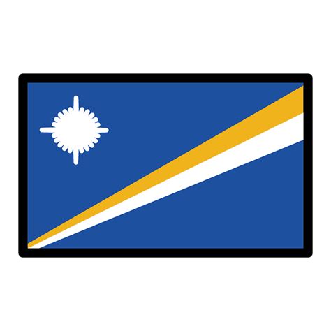 Marshall Islands flag emoji clipart. Free download transparent .PNG | Creazilla