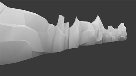 modeling - Quick way to model low poly cliffs / mountains? - Blender Stack Exchange