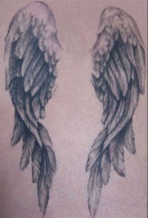 Want this on my back with a little white ink.. | Angel wings tattoo on back, Wings tattoo, Wing ...