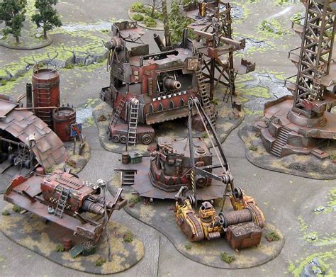 George Dellapina's Ork Gargant Assembly Site | Wargaming terrain, Warhammer terrain, Scenery