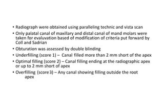 Obturation Techniques in Primary Teeth | PPT