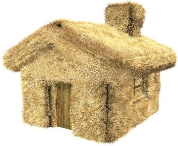 Straw House Clipart