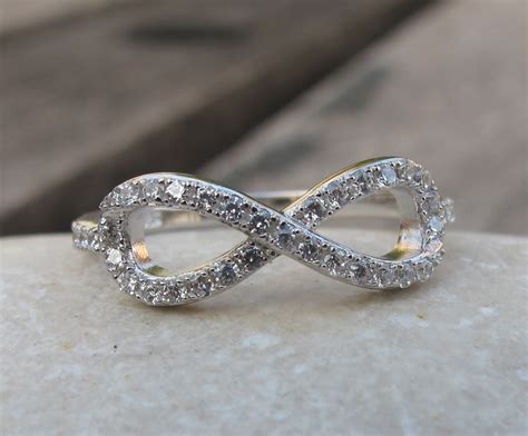 Infinity Promise Ring- Bohemian Infinity Ring- Best Friend Ring- Cubic ...