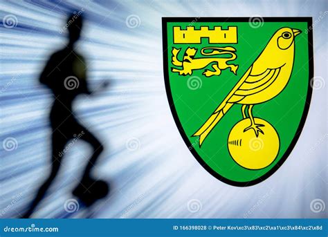 NORWICH, ENGLAND, JULY. 1. 2019: Norwich City Football Club Logo ...