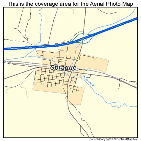 Aerial Photography Map of Sprague, WA Washington