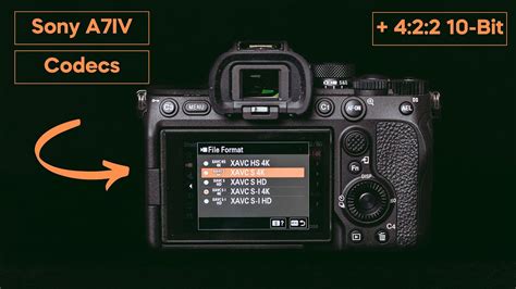 📸 Sony A7IV ⑇ Best Settings for CODECS, Bitrates & Colours. - YouTube