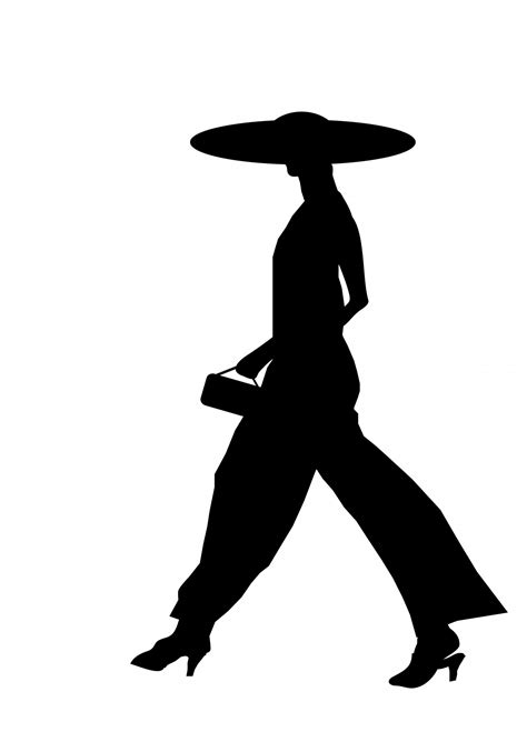 Woman Walking Silhouette Free Stock Photo - Public Domain Pictures