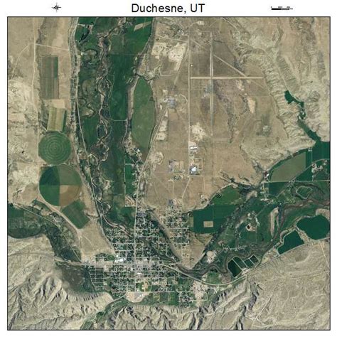 Aerial Photography Map of Duchesne, UT Utah