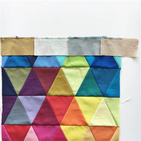 Rainbow Triangles Mini Quilt Tutorial • The Crafty Mummy