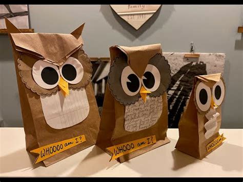 Craft Kit: Paper Bag Owls - YouTube