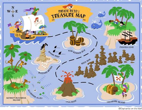 Printable Pirate Map