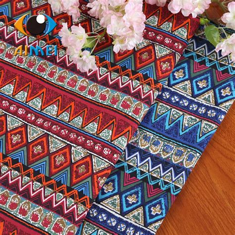 Manufacturers selling national printed cotton and linen textile fabric ...