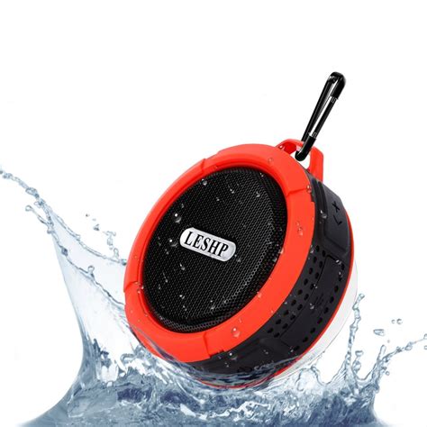 Waterproof Bluetooth Speaker LESHP Pocket Mini Speaker C6 Waterproof ...