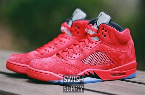 Air Jordan 5 Red Suede 136027-602 Release Date - Sneaker Bar Detroit