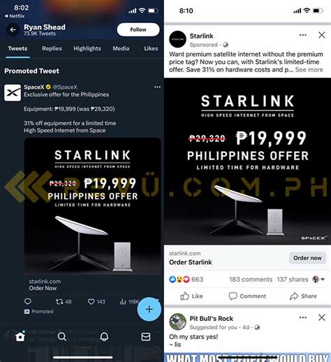 PH price of Starlink satellite-internet kit cheaper by P9,321 for ...