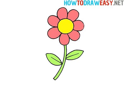 Easy Flower Drawings - How to Draw a Flower for Kids