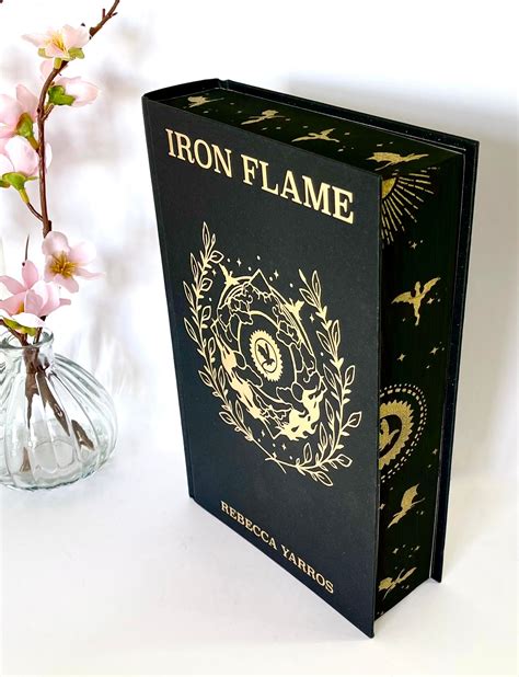 Iron Flame by Rebecca Yarros. Hardback Book With Custom Gold Foil ...