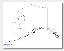 Blank Map Of Alaska - World Map Gray