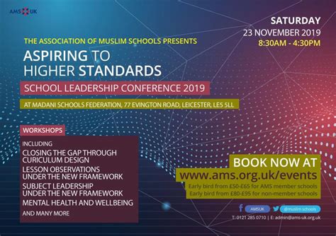 AMS School Leadership Conference 2019 - Muslim Council of Britain (MCB)