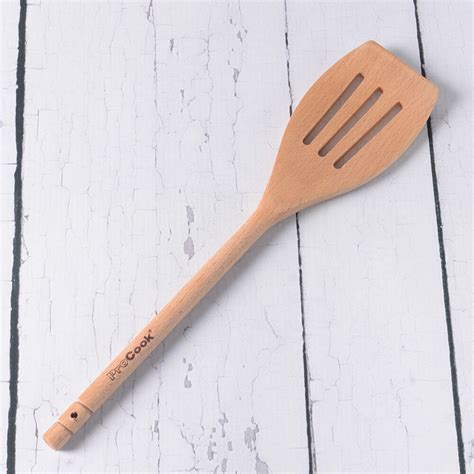 Wooden Slotted Spatula 30cm | Kitchen Utensils from ProCook