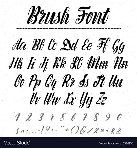 Font - handwriting brush it can be used to create Vector Image