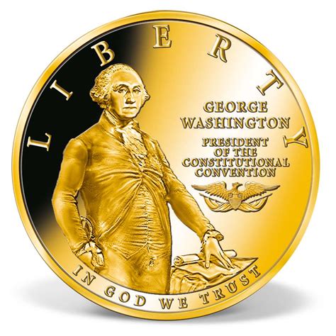 George Washington Commemorative Coin | Gold-Layered | Gold | American Mint