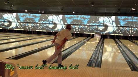 Soccer styled bowling ball - YouTube