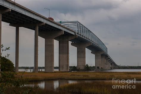 Salt Marsh under Don Holt Bridge Photograph by Dale Powell