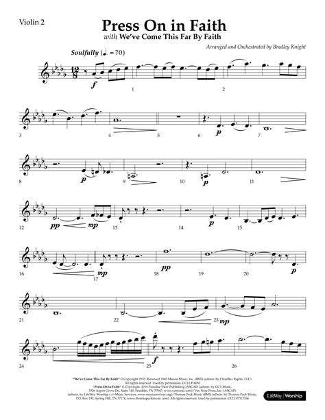 Press On In Faith with We’ve Come This Far By Faith Choral Anthem SATB ...