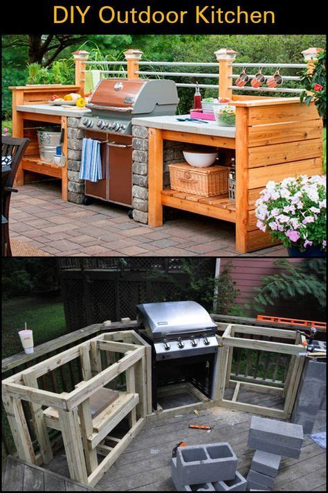 80 Outdoor food prep table ideas | wood cooler, wooden cooler, deck cooler