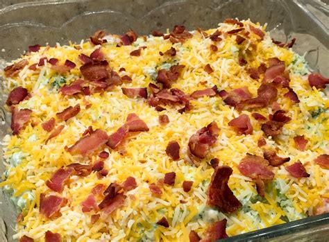 Creamy Broccoli - Bacon Casserole Recipe - The Homespun Chics