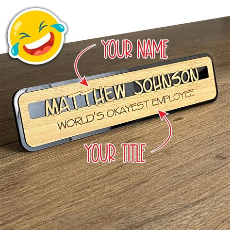 Personalized Funny Name Plate for Desk or Wall - Etsy